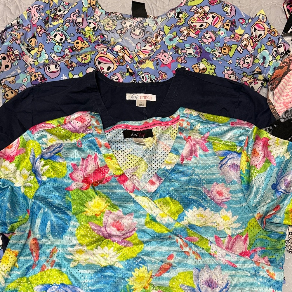 Koi Women's Floral and Cartoon Print Tops - Multicolor $15.00 each